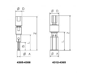 EXTRACTOR DE PINZA INTERIOR FORZA SERIE 4300