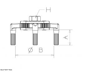 EXTRACTOR FORZA DE FILTROS DE ACEITE DE GARRAS CON ADAPTADOR