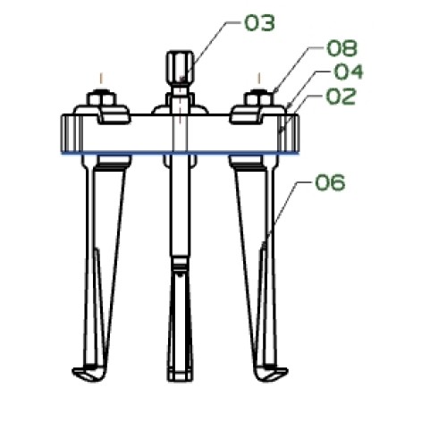 EXTRACTOR FORZA SERIE 1000 DE 3 PATAS