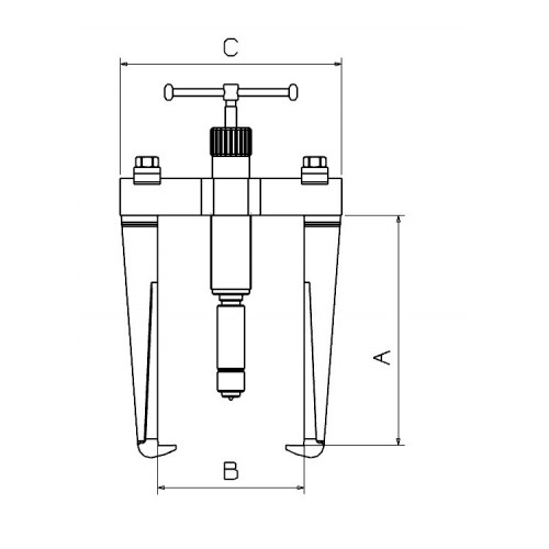 EXTRACTOR HIDRÁULICO FORZA CON HUSILLO COMPACTO SERIE 1010H