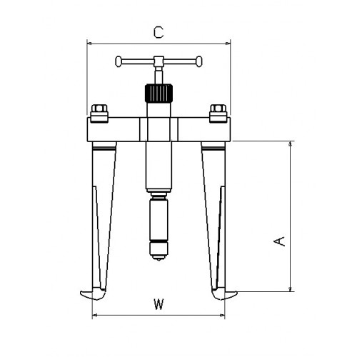 EXTRACTOR HIDRÁULICO FORZA CON HUSILLO COMPACTO SERIE 1010H
