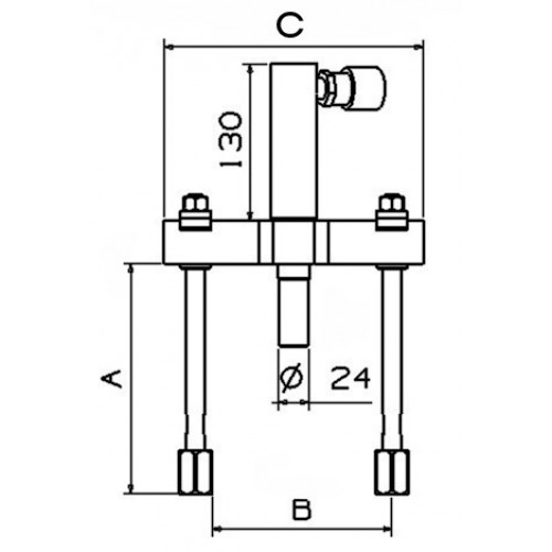 CONJUNTO HIDRÁULICO DE CILINDRO MACIZO PARTE MECÁNICA FORZA SERIE 1100 HF DE ALARGADERAS