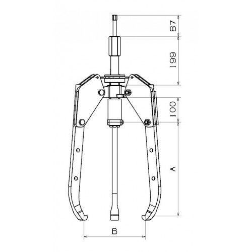 EXTRACTOR HIDRÁULICO AUTOCENTRANTE FORZA CON HUSILLO COMPACTO SERIE 1315ATH