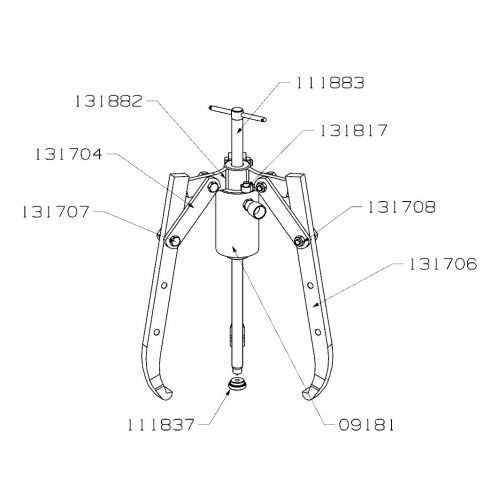 CONJUNTO HIDRÁULICO DE PATAS OSCILANTES PARTE MECÁNICA FORZA SERIE 1300TH