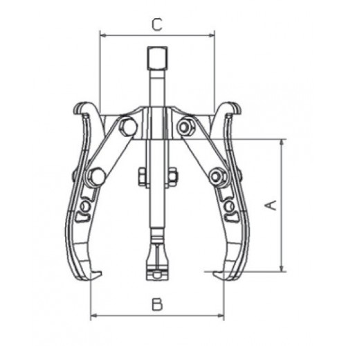 EXTRACTOR REVERSIBLE FORZA SERIE 1400LT DE 3 PATAS LARGAS