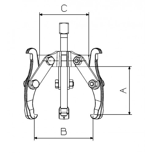 EXTRACTOR REVERSIBLE FORZA SERIE 1400T DE 3 PATAS