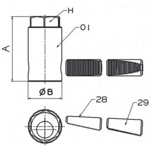 EXTRACTOR DE ESPÁRRAGOS FORZA SERIE 2000