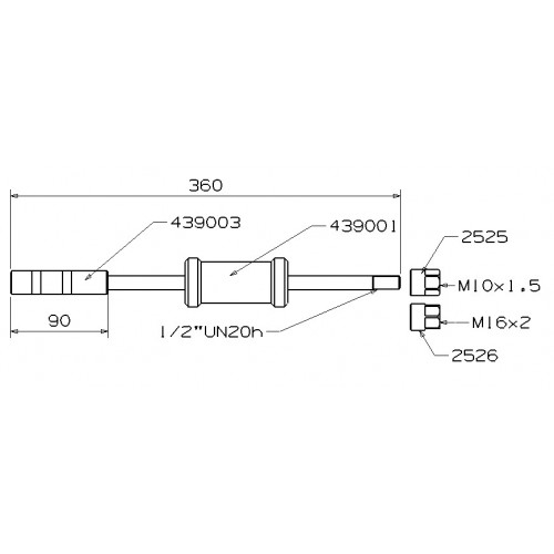 EXTRACTOR BARRA DE IMPACTO FORZA CON ADAPTADORES
