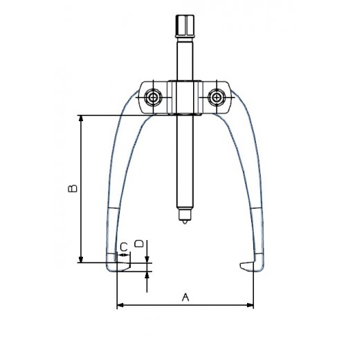 EXTRACTOR FORZA SERIE 2740 AUTOCENTRANTE LIGERO DE 2 PATAS