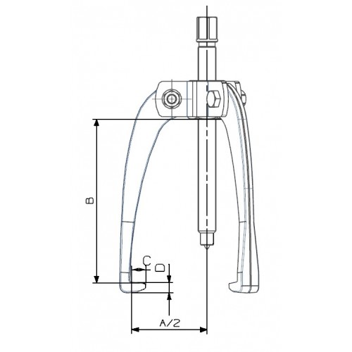 EXTRACTOR FORZA SERIE 2740T AUTOCENTRANTE LIGERO DE 3 PATAS