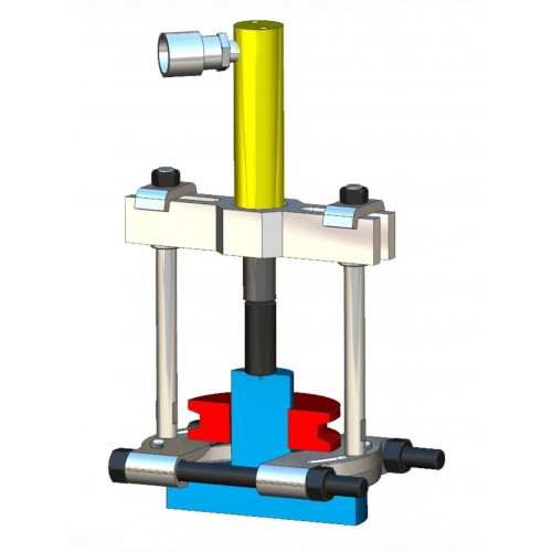 CONJUNTO EXTRACTOR HIDRÁULICO DE CILINDRO MACIZO COMPLETO FORZA SERIE 3100HF DE ALARGADERAS