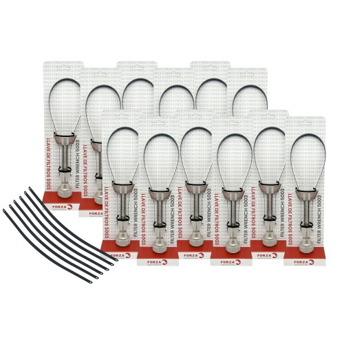 PACK DE 12 EXTRACTORES FORZA DE FILTROS DE ACEITE DE FLEJE