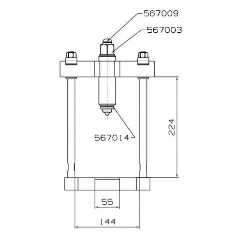 PUENTE PARA EXTRACTOR FORZA DE SILENT-BLOCK O BULONES