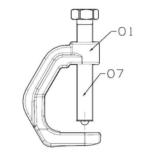 EXTRACTOR DE RÓTULA FORZA DE ACCIÓN DIRECTA
