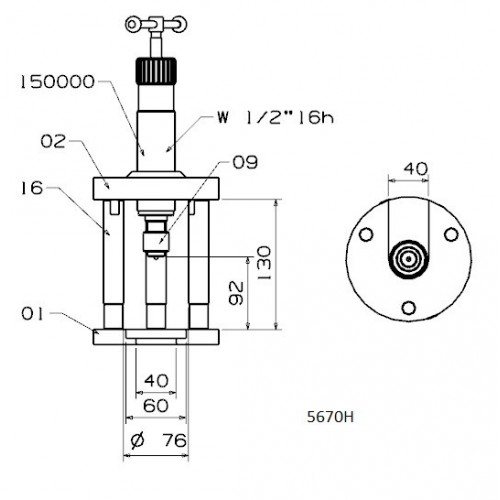EXTRACTOR HIDRÁULICO DE RÓTULAS FORZA PARA CAMIONES