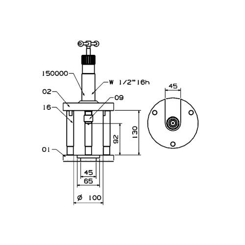 EXTRACTOR HIDRÁULICO DE RÓTULAS FORZA PARA CAMIONES