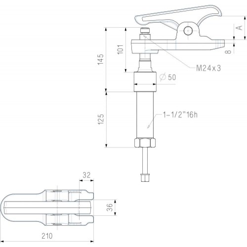 EXTRACTOR HIDRÁULICO DE RÓTULAS DE PALANCA FORZA