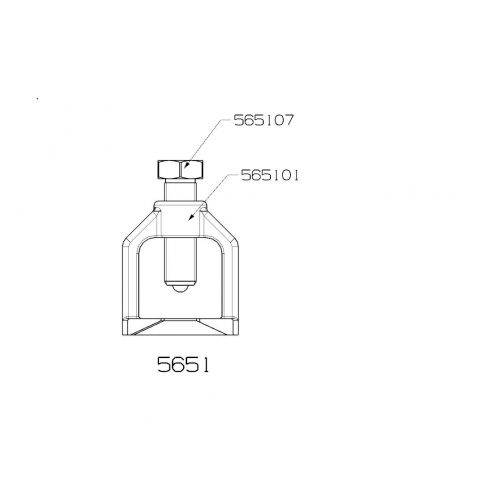 EXTRACTOR DE RÓTULA FORZA TIPO PUENTE