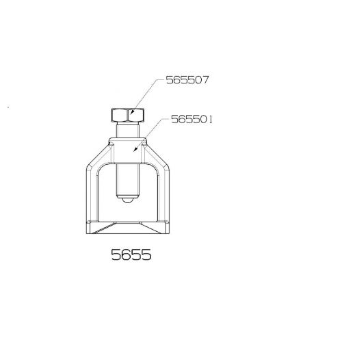 EXTRACTOR DE RÓTULA FORZA TIPO PUENTE