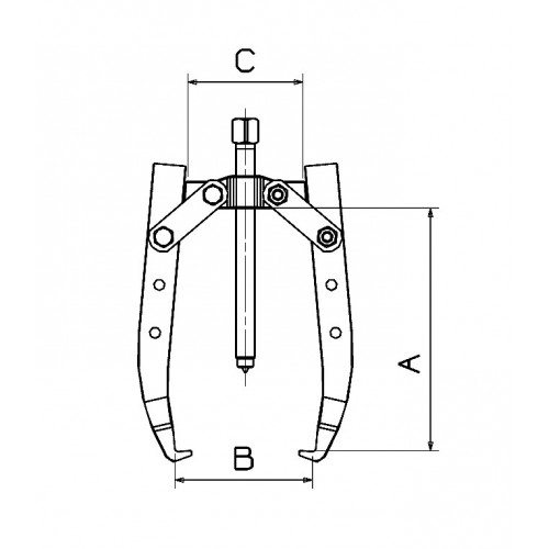 EXTRACTOR FORZA SERIE 7300 MECÁNICO DE 2 PATAS