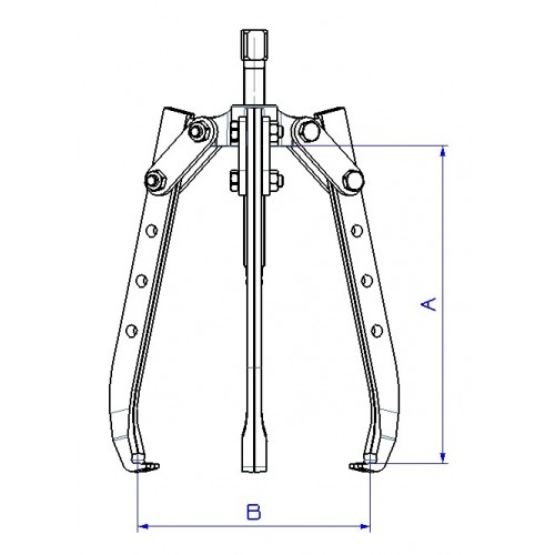 EXTRACTOR FORZA SERIE 7300LT MECÁNICO DE 3 PATAS LARGAS