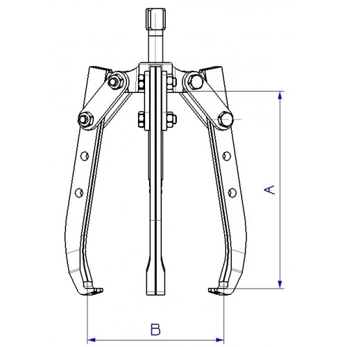EXTRACTOR FORZA SERIE 7300T MECÁNICO DE 3 PATAS