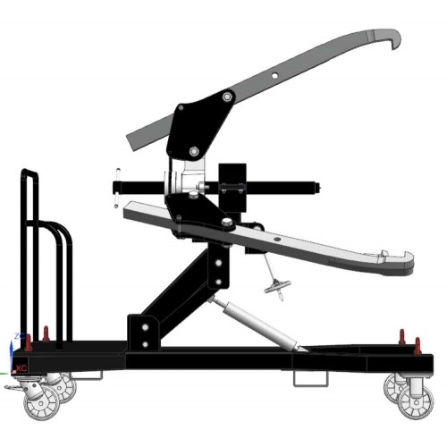 CARRO CON EXTRACTOR FORZA DE 100 TON COMPLETO
