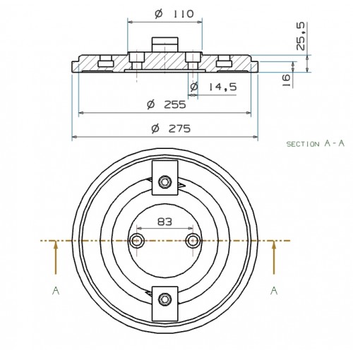 BASE GIRATORIA PARA 28A150