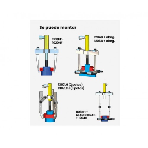 CONJUNTO EXTRACTOR HIDRÁULICO COMPLETO FORZA SERIE C3000