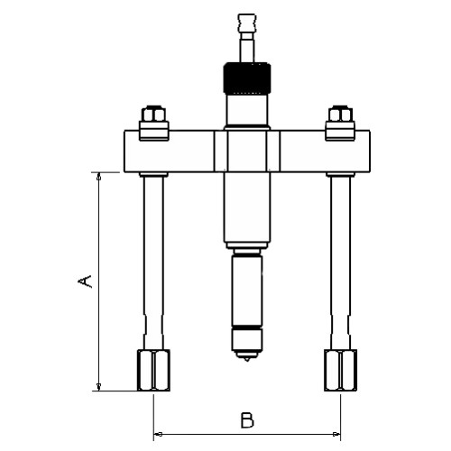 EXTRACTOR HIDRÁULICO FORZA CON ALARGADERAS SERIE 1112H