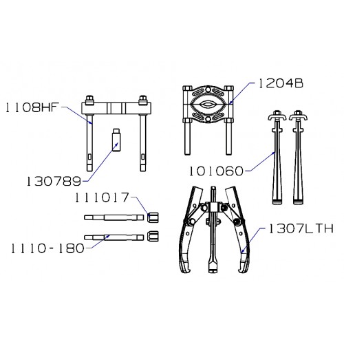 CONJUNTO HIDRÁULICO PARTE MECÁNICA SERIE C1008