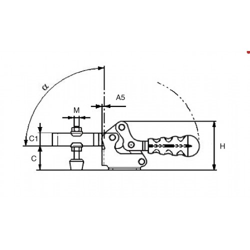 GRAPA RÁPIDA HORIZONTAL PIHER