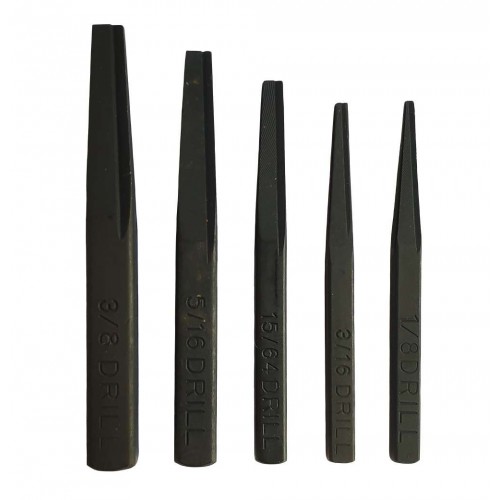 JUEGO DE 5 EXTRACTORES DE TORNILLOS CUADRADOS