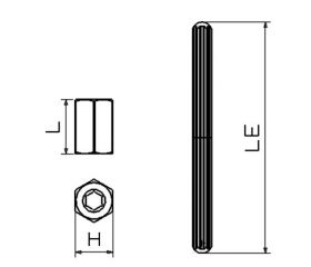 JUEGO DE MACHOS ESTRIADOS FORZA SERIE 5010