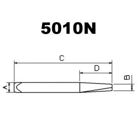 JUEGO DE 4 EXTRACTORES DE TORNILLOS ROTOS FORZA MACHOS DE PERFIL CUADRADO SERIE 5010N