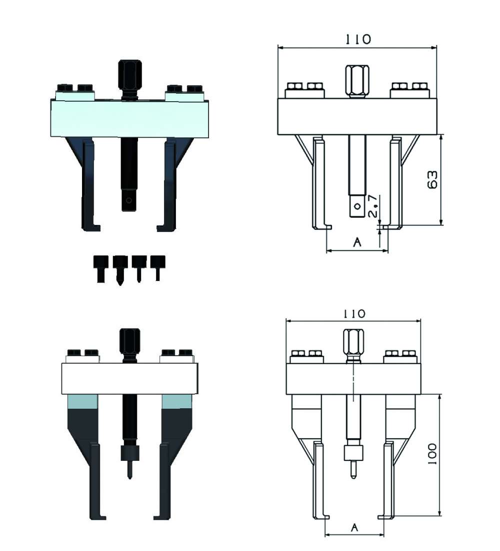 Herramientas, maquinaria taller y jardin, Extractor rodamientos alternador  FORZA 5077C