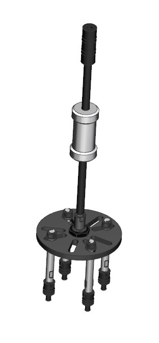 JUEGO UNIVERSAL FORZA PARA EXTRAER BUJES CON BARRA DE IMPACTO