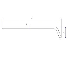 LLAVE CUADRADA FORZA PARA TAPONES DE ACEITE