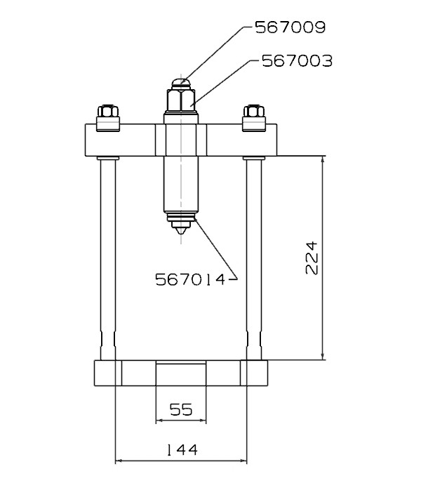 PUENTE PARA EXTRACTOR FORZA DE SILENT-BLOCK O BULONES