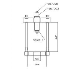 PUENTE PARA EXTRACTOR FORZA DE SILENT-BLOCK O BULONES