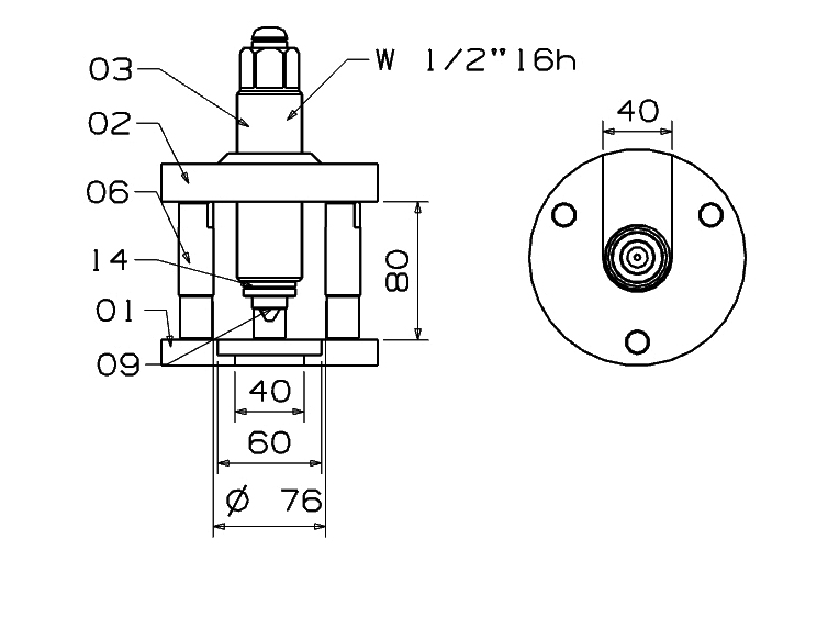 EXTRACTOR MECÁNICO DE RÓTULAS FORZA PARA CAMIONES