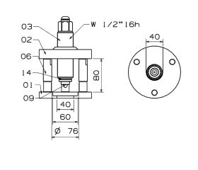 EXTRACTOR MECÁNICO DE RÓTULAS FORZA PARA CAMIONES