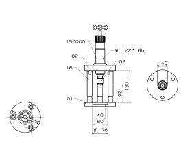 EXTRACTOR HIDRÁULICO DE RÓTULAS FORZA PARA CAMIONES