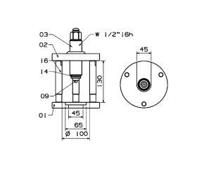 EXTRACTOR MECÁNICO DE RÓTULAS FORZA PARA CAMIONES