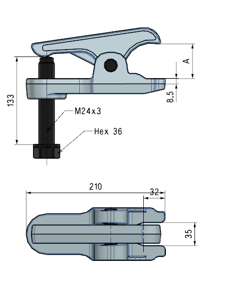 EXTRACTOR DE RÓTULAS REFORZADO PARA VEHICULOS PESADOS FORZA