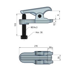 EXTRACTOR DE RÓTULAS REFORZADO PARA VEHICULOS PESADOS FORZA