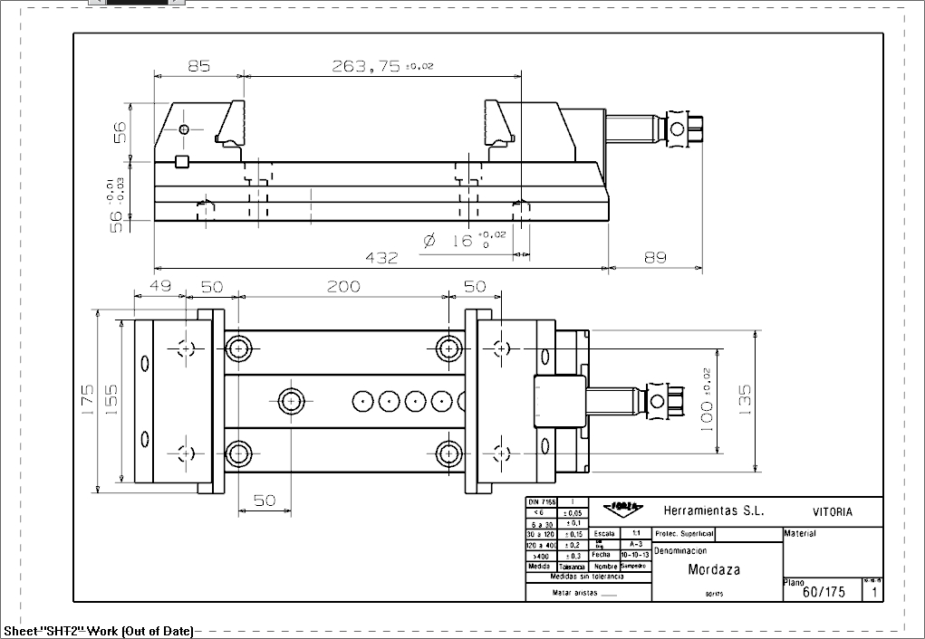 MORDAZA FORZA MODULAR P=50 175X225