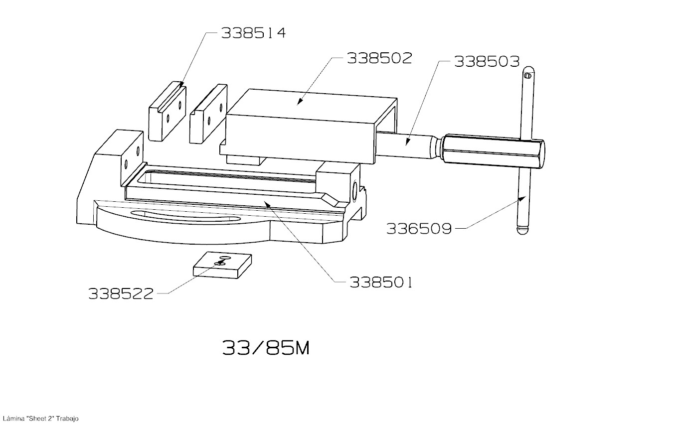 MORDAZA DE TALADRO FORZA SERIE 33M