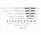 JUEGO EXTRACTOR DE TORNILLO ROTO FORZA CON BROCAS Y GUÍAS SERIE 5010C