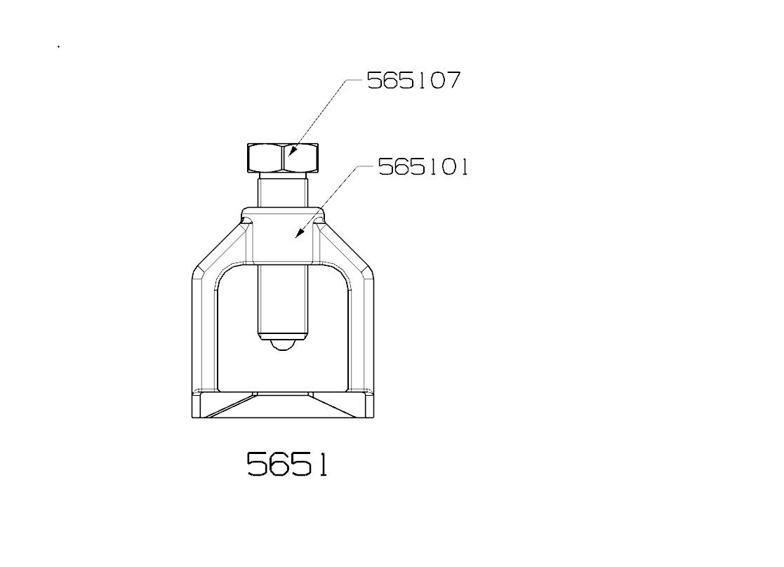 EXTRACTOR DE RÓTULA FORZA TIPO PUENTE